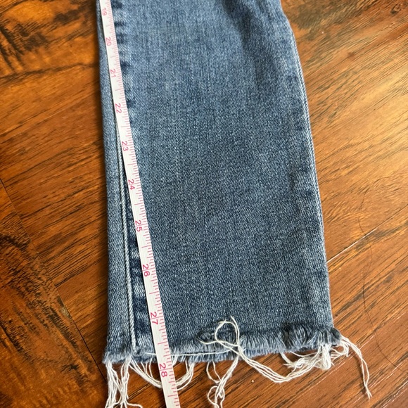 Abercrombie & Fitch Jeans Women's Sz 4 High Rise Skinny Blue Stretch Distressed - Picture 7 of 7